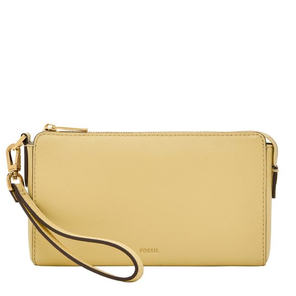 Wristlet Pouch, Yellow Daze o_o - Picture 1 of 3